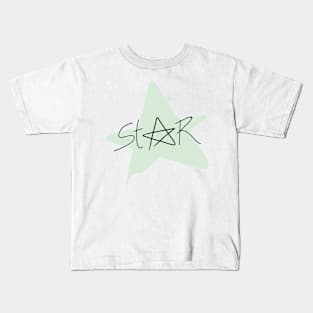 a star with typography Kids T-Shirt